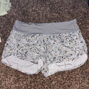 Gray Patterned Women's Lululemon Shorts